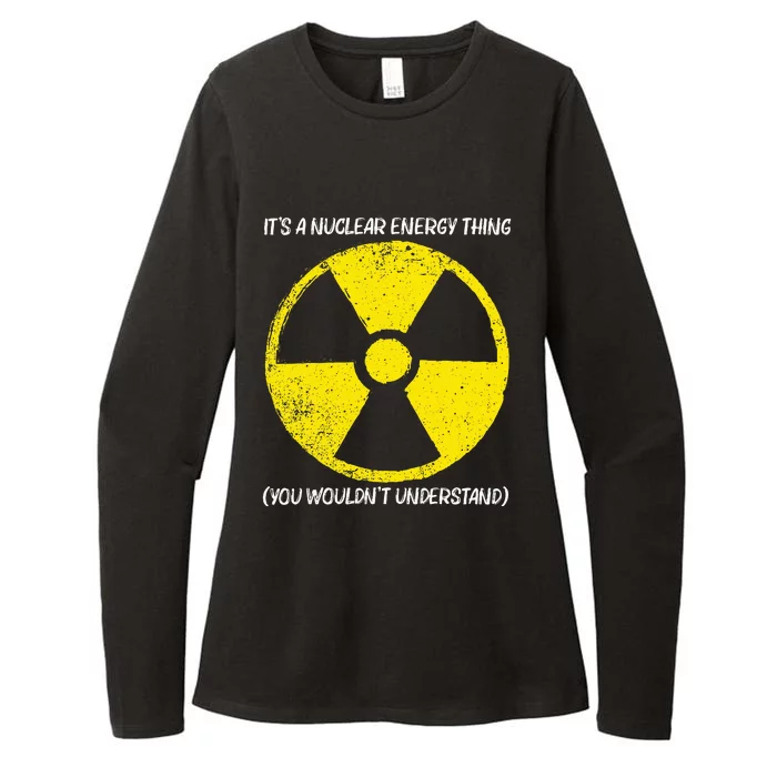 Cool Nuclear Energy Nuclear Power Plant Womens CVC Long Sleeve Shirt