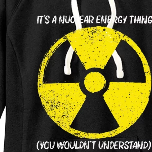 Cool Nuclear Energy Nuclear Power Plant Women's Fleece Hoodie