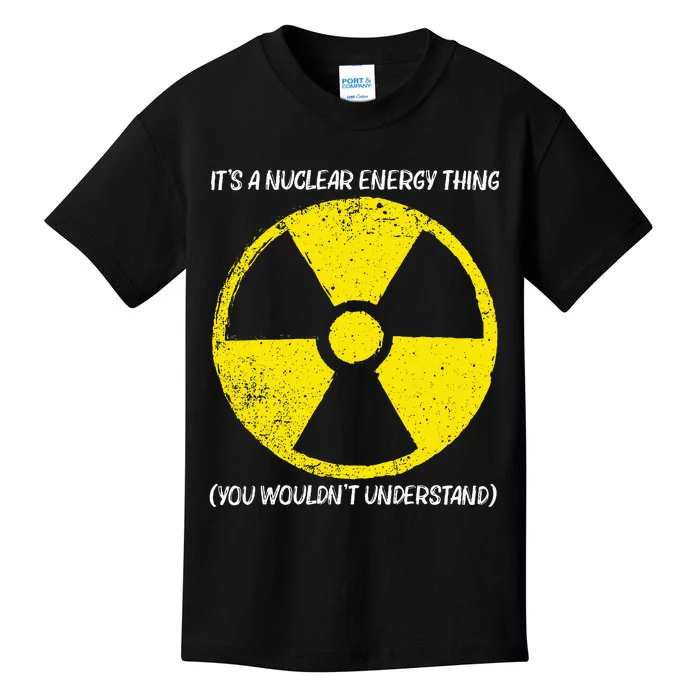 Cool Nuclear Energy Nuclear Power Plant Kids T-Shirt