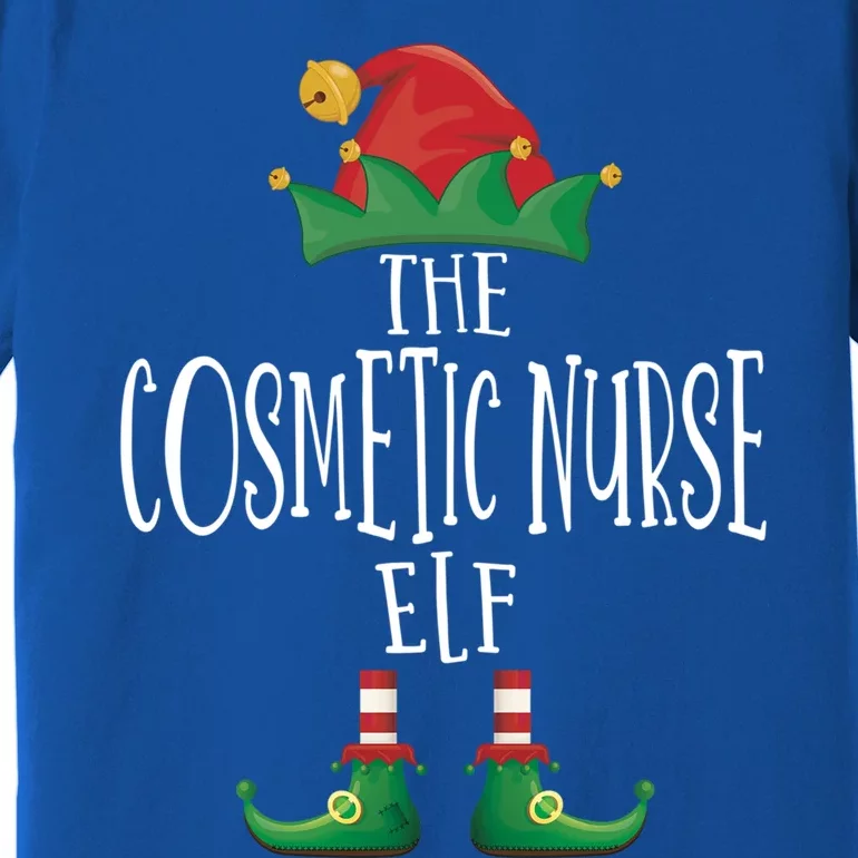 Cosmetic Nurse Elf Family Matching Christmas Pajamas Gift Premium T-Shirt