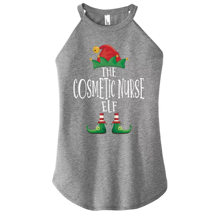 Cosmetic Nurse Elf Family Matching Christmas Pajamas Gift Women’s Perfect Tri Rocker Tank