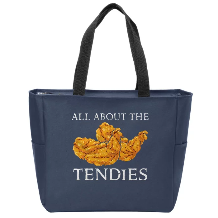 Chicken Nugget Funny Food Zip Tote Bag