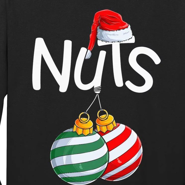 Chest Nuts Funny Matching Chestnuts Christmas Couples Nuts Long Sleeve Shirt