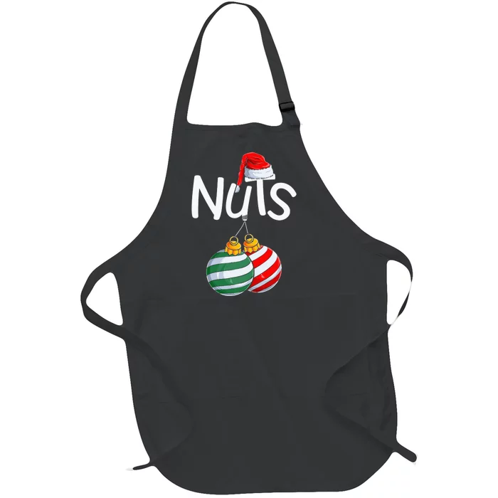 Chest Nuts Funny Matching Chestnuts Christmas Couples Nuts Full-Length Apron With Pocket