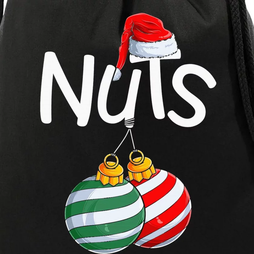 Chest Nuts Funny Matching Chestnuts Christmas Couples Nuts Drawstring Bag