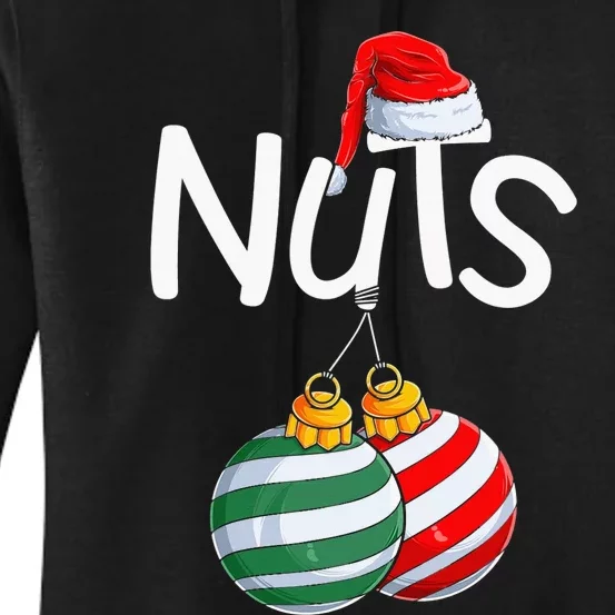 Chest Nuts Funny Matching Chestnuts Christmas Couples Nuts Women's Pullover Hoodie