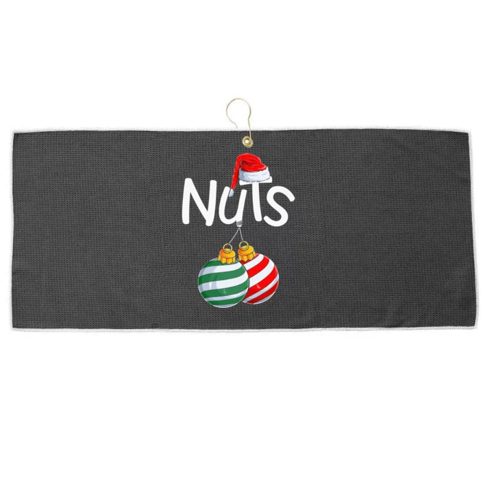 Chest Nuts Funny Matching Chestnuts Christmas Couples Nuts Large Microfiber Waffle Golf Towel