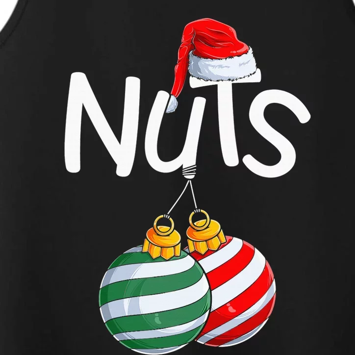 Chest Nuts Funny Matching Chestnuts Christmas Couples Nuts Performance Tank