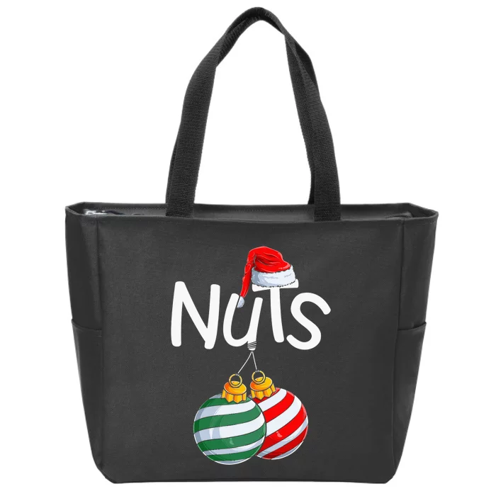 Chest Nuts Funny Matching Chestnuts Christmas Couples Nuts Zip Tote Bag