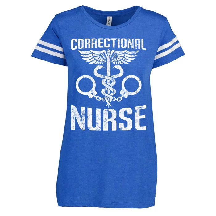 Correctional Nurse Funny Nursing Gift Enza Ladies Jersey Football T-Shirt