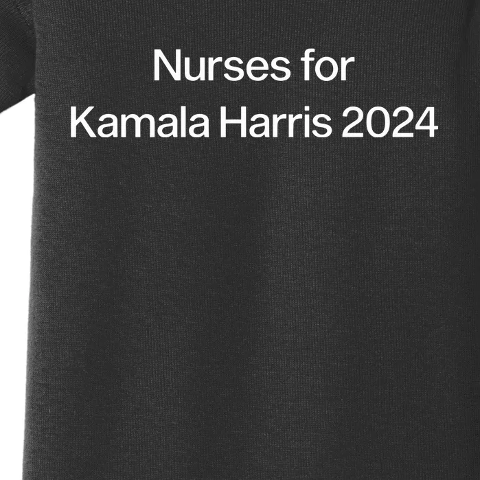 Claudetteggibs1 Nurses For Kamala Harris 2024 Baby Bodysuit