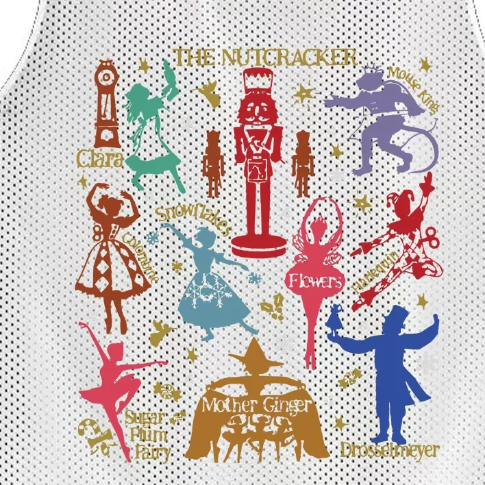 Christmas Nutcracker Funny Christmas Pajamas Nutcracker Nutcrack Mesh Reversible Basketball Jersey Tank