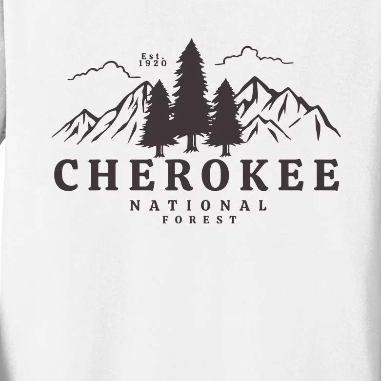 Cherokee National Forest Kids Long Sleeve Shirt