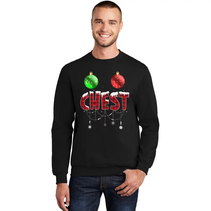 Chest Nuts Funny Matching Chestnuts Christmas Couples Nuts Tall Sweatshirt