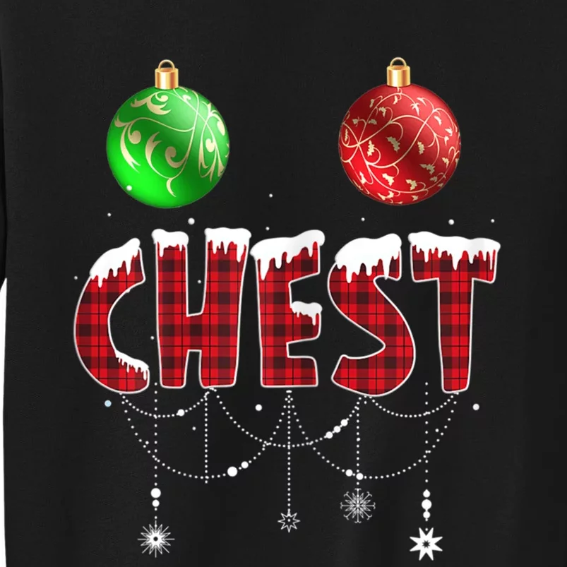 Chest Nuts Funny Matching Chestnuts Christmas Couples Nuts Tall Sweatshirt