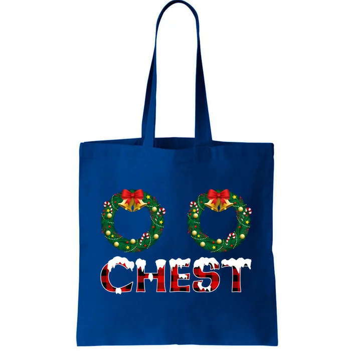 Chest Nuts Funny Christmas Couples Nuts Chestnuts Xmas Gift Tote Bag