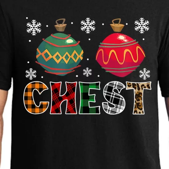 Chest Nuts Funny Matching Chestnuts Christmas Couples Chest Gift Pajama Set