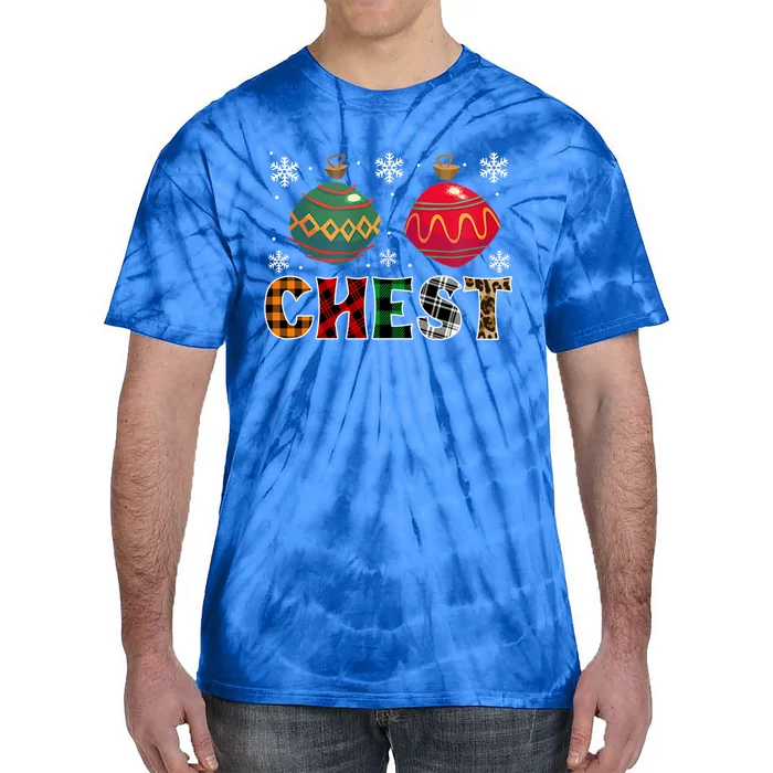 Chest Nuts Funny Matching Chestnuts Christmas Couples Chest Gift Tie-Dye T-Shirt