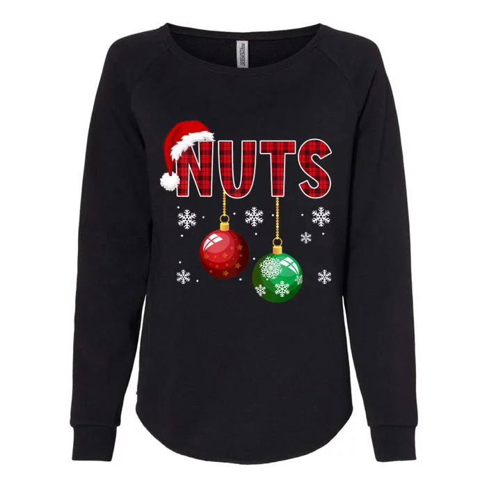 Chest Nuts Funny Matching Chestnuts Christmas Couples Nuts Cool Gift Womens California Wash Sweatshirt