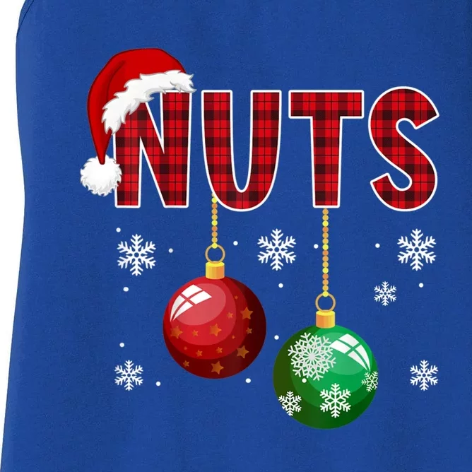 Chest Nuts Funny Matching Chestnuts Christmas Couples Nuts Cool Gift Women's Racerback Tank