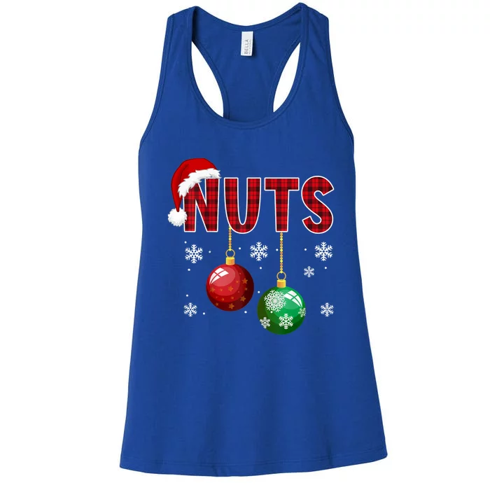 Chest Nuts Funny Matching Chestnuts Christmas Couples Nuts Cool Gift Women's Racerback Tank