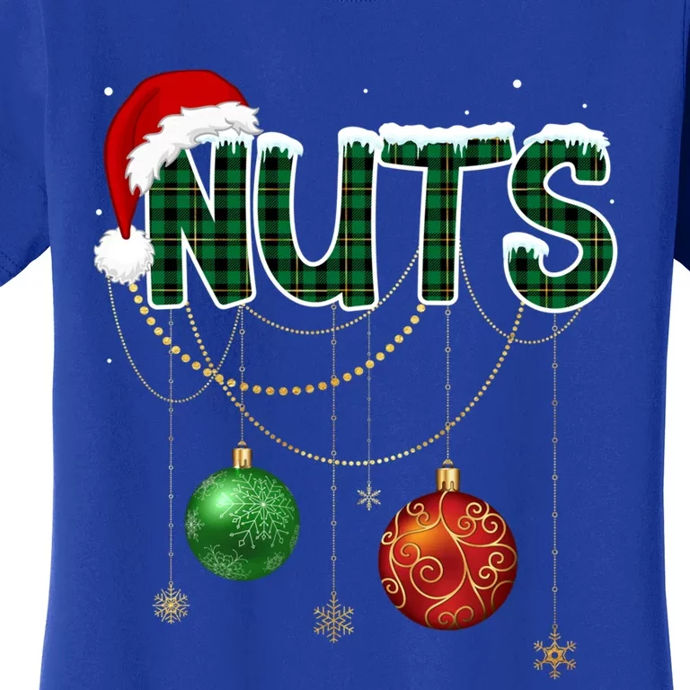 Chest Nuts Funny Matching Golden Chestnut Christmas Cool Gift Women's T-Shirt