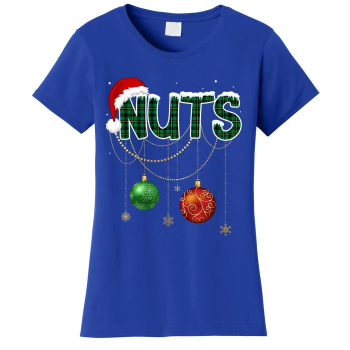 Chest Nuts Funny Matching Golden Chestnut Christmas Cool Gift Women's T-Shirt