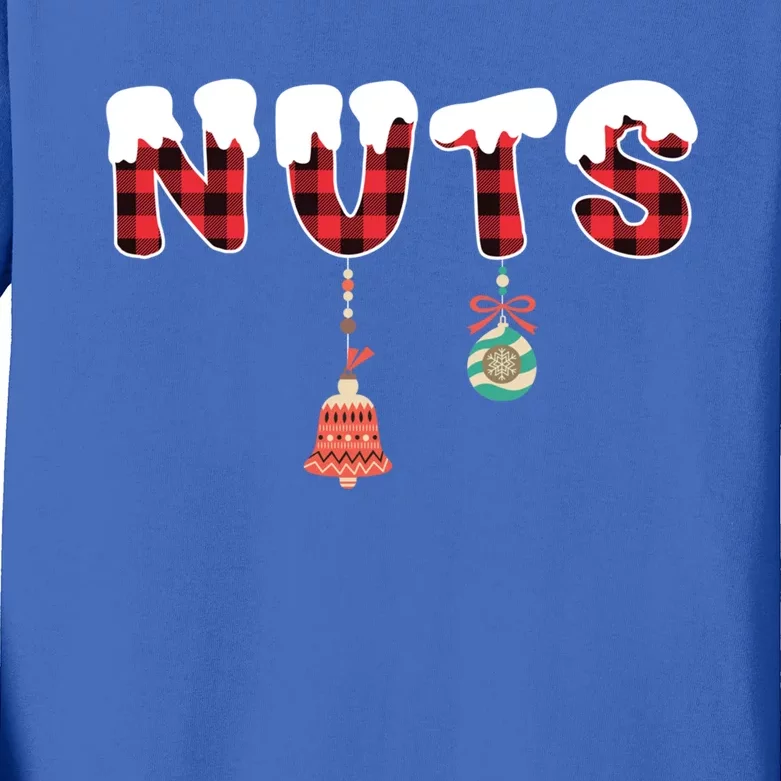 Chest Nuts Funny Chestnuts Matching Christmas Couples 'S Gift Kids Long Sleeve Shirt