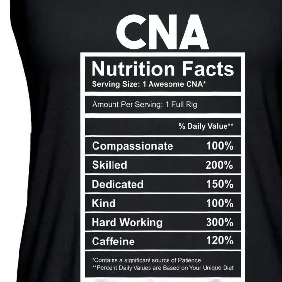 CNA Nutrition Facts Certified Nursing Assistant Ladies Essential Flowy Tank