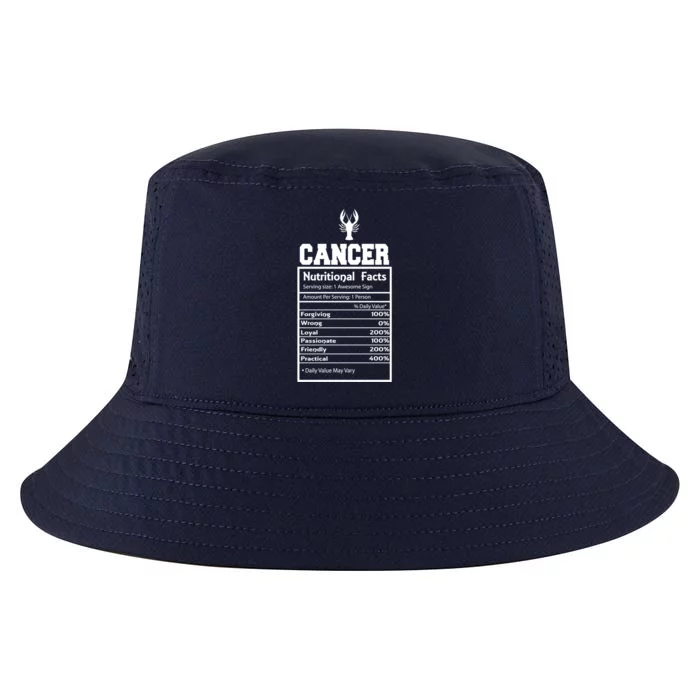 Cancer Nutritional Facts Horoscope Zodiac Astrology Sign Gift Cool Comfort Performance Bucket Hat