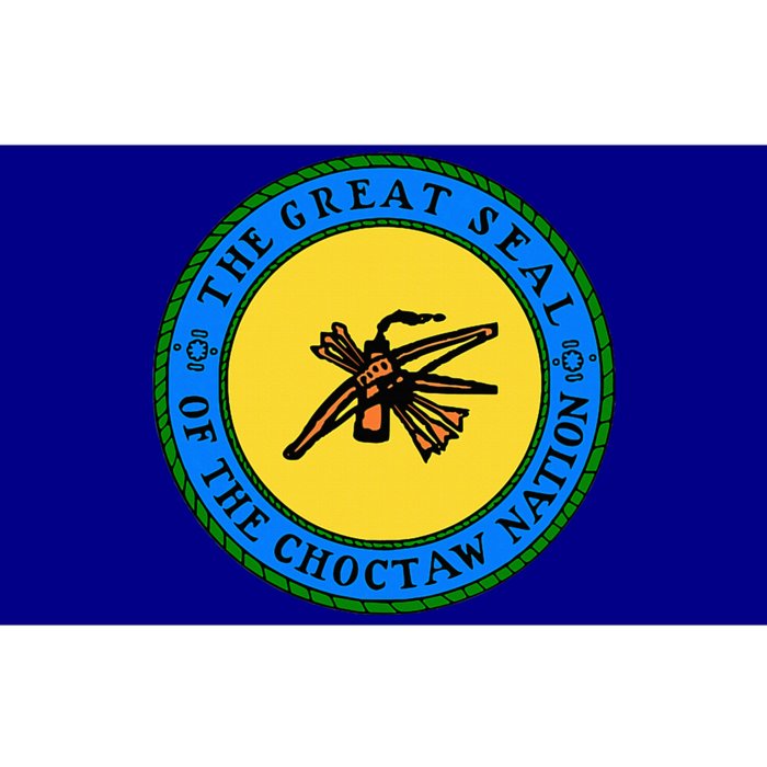 Choctaw Nation Flag Seal Choctaw Bumper Sticker