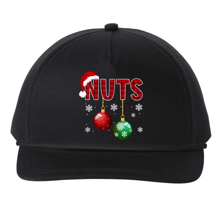 Chest Nuts Funny Matching Chestnuts Christmas Couples Nuts Snapback Five-Panel Rope Hat