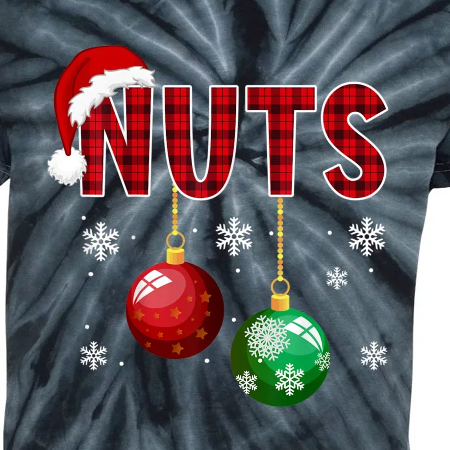 Chest Nuts Funny Matching Chestnuts Christmas Couples Nuts Kids Tie-Dye T-Shirt