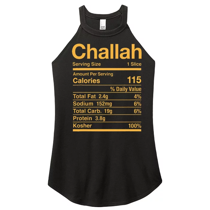 Challah Nutrition Facts Jewish Kosher Food Hanukkah Women’s Perfect Tri Rocker Tank