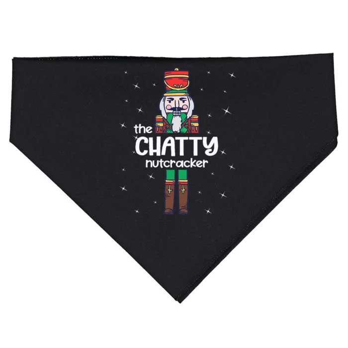 Chatty Nutcracker Family Matching Funny Pajama USA-Made Doggie Bandana