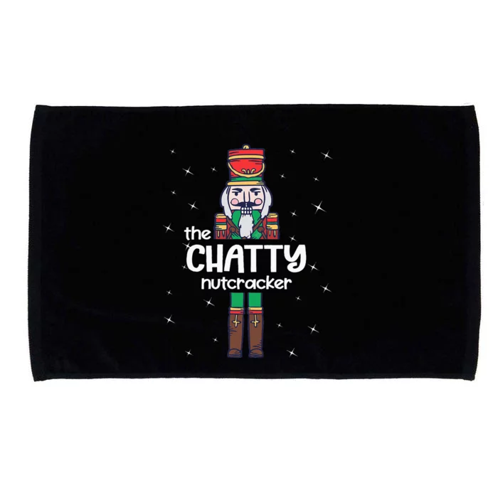 Chatty Nutcracker Family Matching Funny Pajama Microfiber Hand Towel