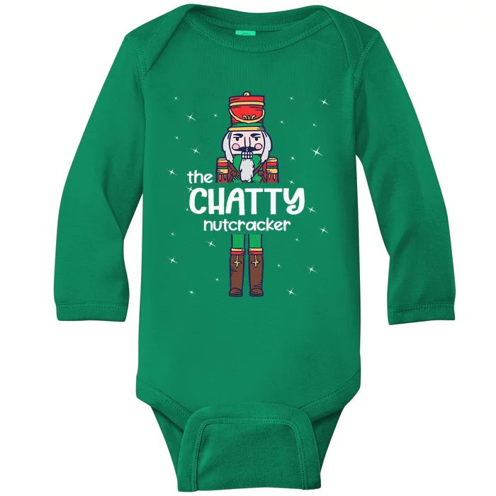 Chatty Nutcracker Family Matching Funny Pajama Baby Long Sleeve Bodysuit