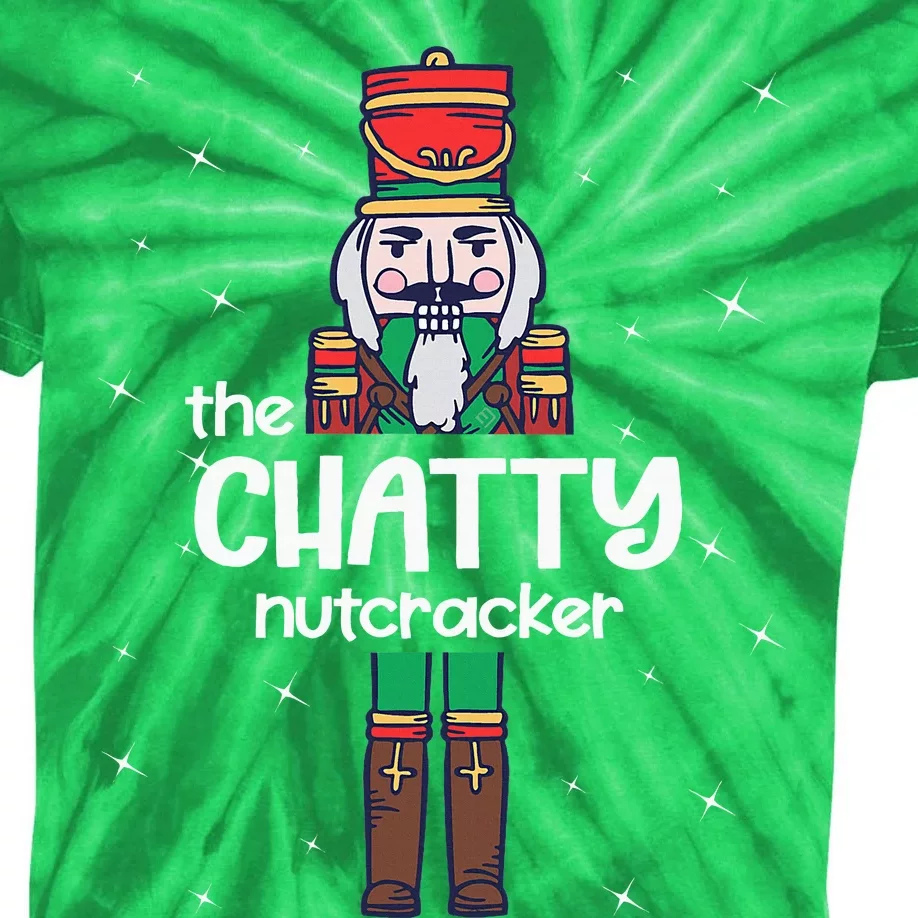 Chatty Nutcracker Family Matching Funny Pajama Kids Tie-Dye T-Shirt