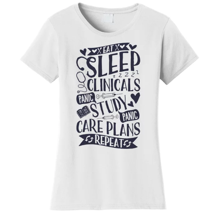 Clinicals Nurse Funny RN Nursing School Women Gifts Women's T-Shirt