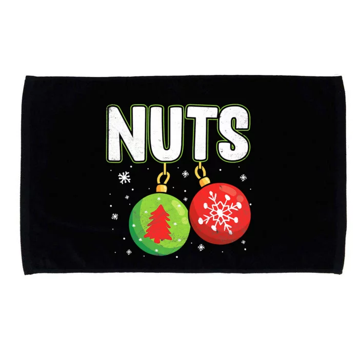 Chest Nuts Funny Matching Chestnuts Christmas Couples Nuts Meaningful Gift Microfiber Hand Towel