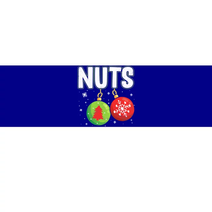 Chest Nuts Funny Matching Chestnuts Christmas Couples Nuts Meaningful Gift Bumper Sticker