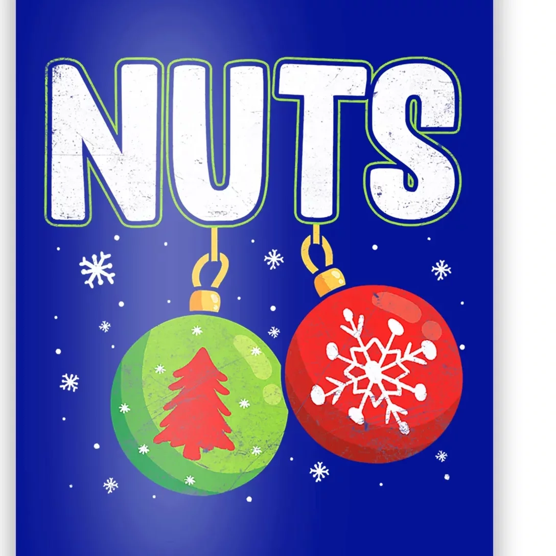 Chest Nuts Funny Matching Chestnuts Christmas Couples Nuts Meaningful Gift Poster