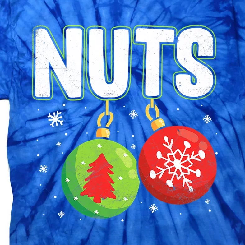 Chest Nuts Funny Matching Chestnuts Christmas Couples Nuts Meaningful Gift Tie-Dye T-Shirt