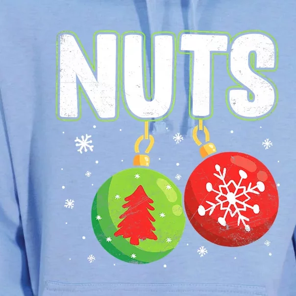 Chest Nuts Funny Matching Chestnuts Christmas Couples Nuts Meaningful Gift Unisex Surf Hoodie