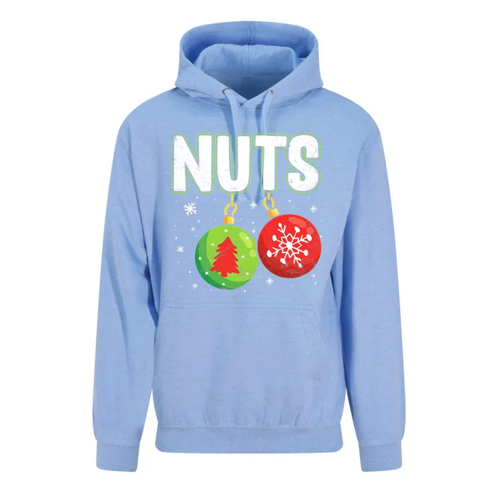 Chest Nuts Funny Matching Chestnuts Christmas Couples Nuts Meaningful Gift Unisex Surf Hoodie