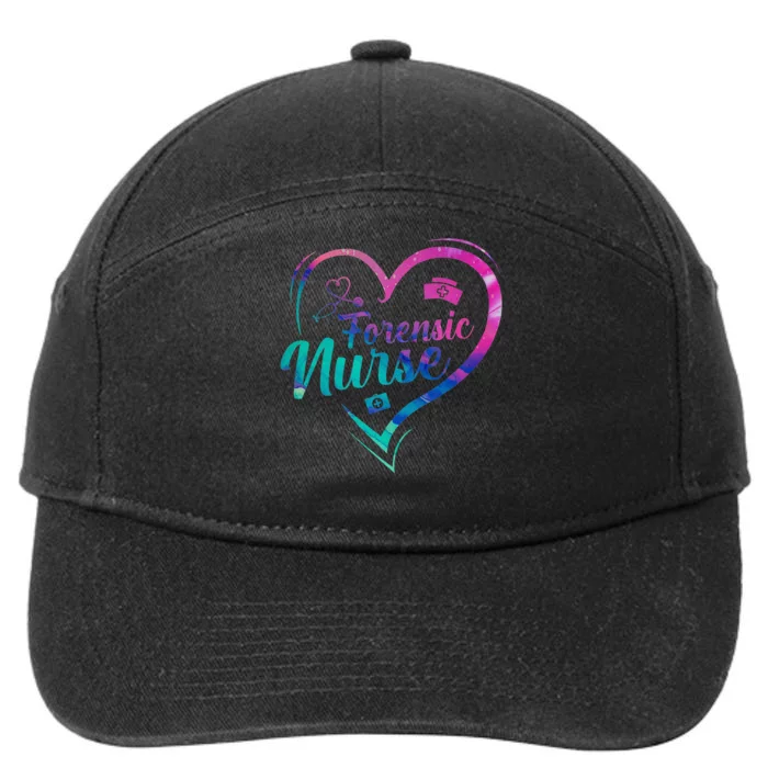 Correctional Nurse Forensic Heart Nurse Corrections Nursing 7-Panel Snapback Hat