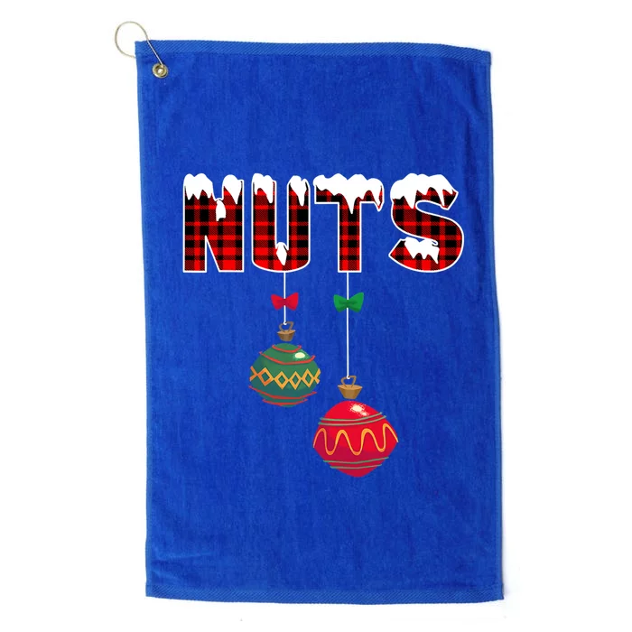 Chest Nuts Funny Matching Chestnuts Christmas Couples Nuts Cool Gift Platinum Collection Golf Towel