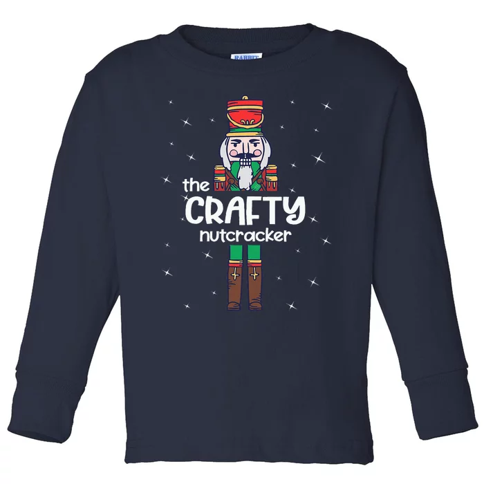 Crafty Nutcracker Family Matching Toddler Long Sleeve Shirt