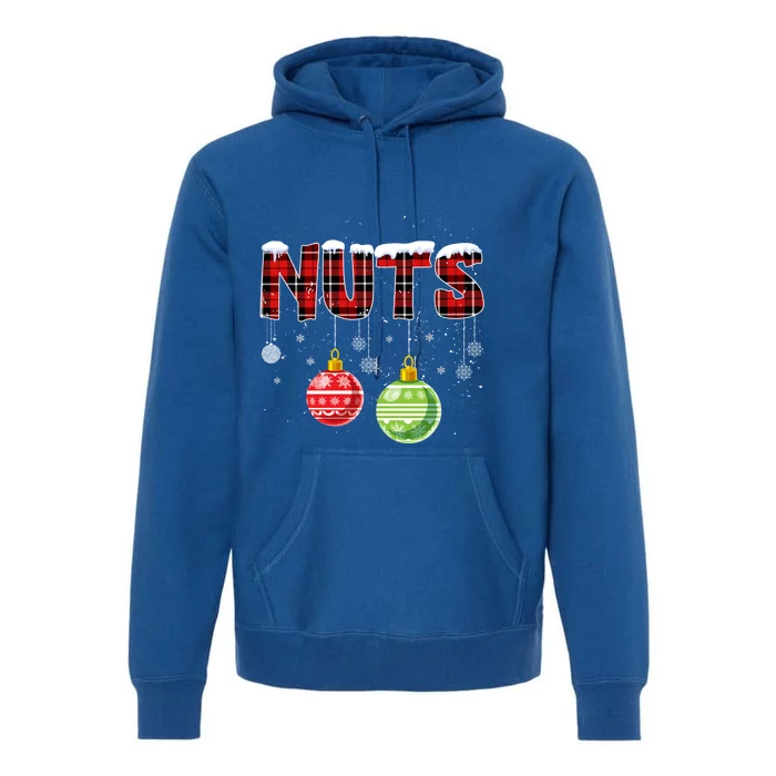 Chest Nuts Funny Matching Chestnuts Christmas Couples Nuts Funny Gift Premium Hoodie