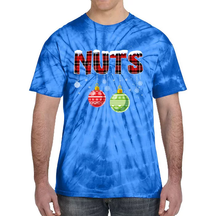 Chest Nuts Funny Matching Chestnuts Christmas Couples Nuts Funny Gift Tie-Dye T-Shirt